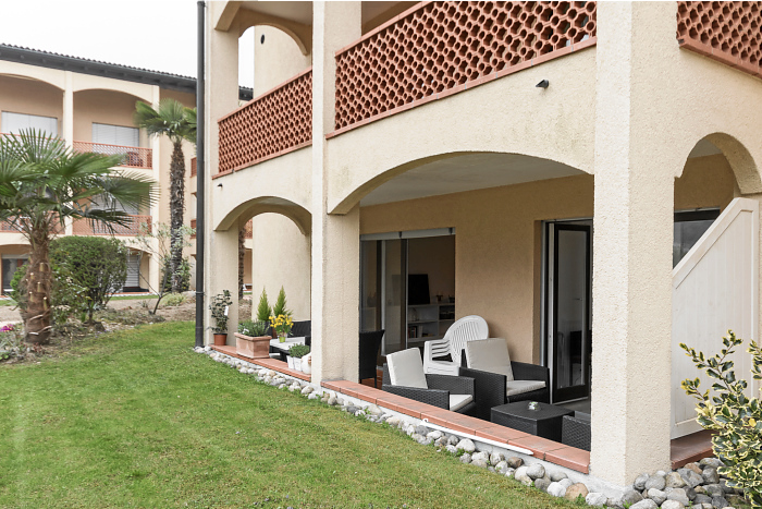 2,5-Zimmer- Ferienwohnung, 'Residenza Parcolago', Via San Michele 50, Caslano, Luganersee